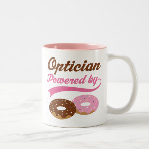 Optician Funny Gift Two-Tone Coffee Mug