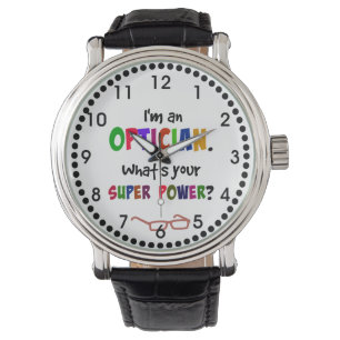 Optician humor, colorful fun design watch