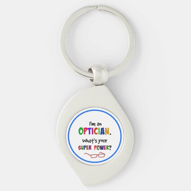 Optician humor keychain (Front)