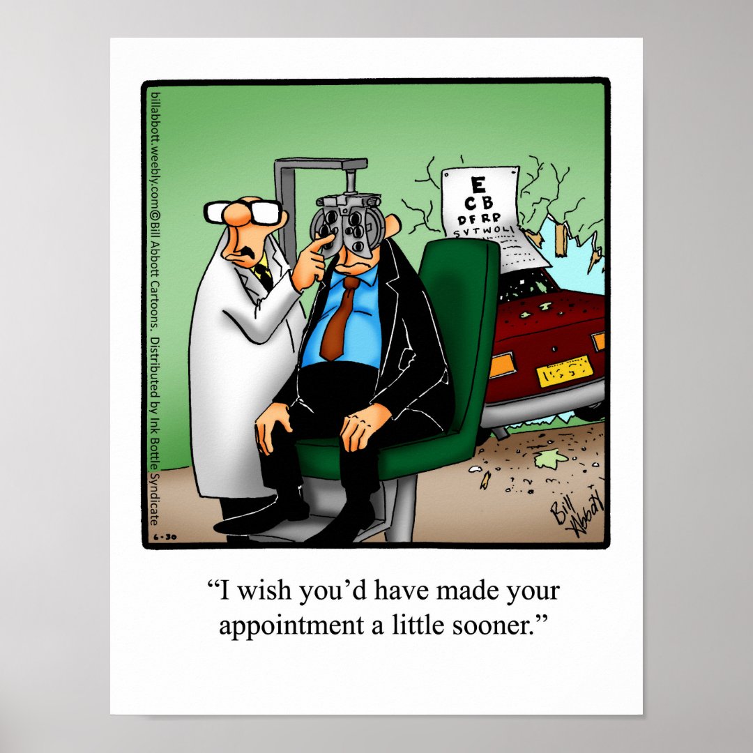 Optician Humor Poster Gift 