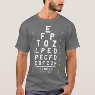 Optician Ophthalmologist Funny Optics Eye Optometr T-Shirt