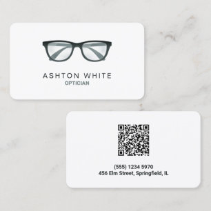 Optician Optometrist Custom QR Business Card