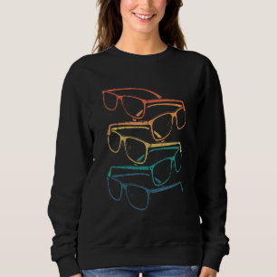 Optician Optometrist Retro Vintage Glasses Eye Gla Sweatshirt