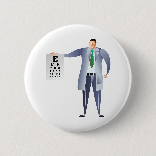 Optician Pinback Button (Front)