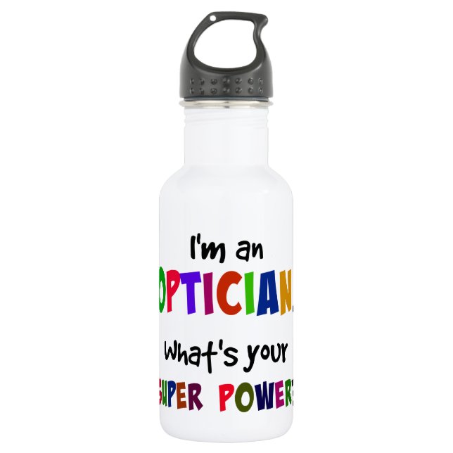 Optician Super Power Water Bottle (Front)