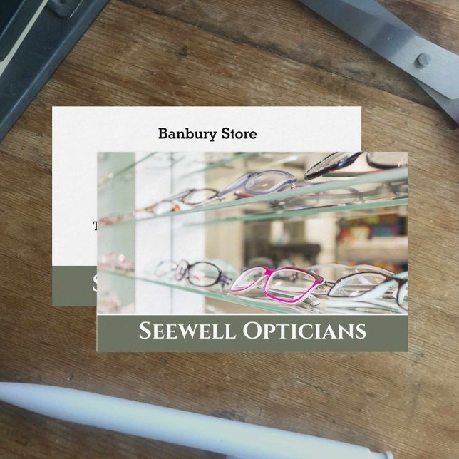 Opticians & Optometrists Business Card. Business Card (Creator Uploaded)