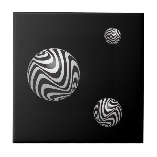 Optics thru Shapes Ceramic Tile (Front)