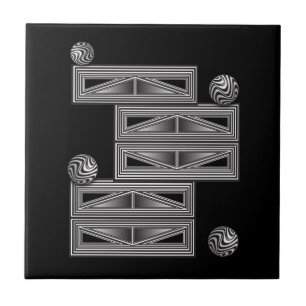 Optics thru Shapes  Ceramic Tile