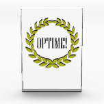 Optime! Excellent job! Award<br><div class="desc">Description Optime! Excellent job! Honor a job most excellently well-done with this design featuring a laurel wreath and the Latin word for “most excellently”…“Optime!” The laurel wreath was worn by Apollo, the Greek god of music, poetry, prophecy, medicine, light, and many other things. The wreath was also worn by victors...</div>