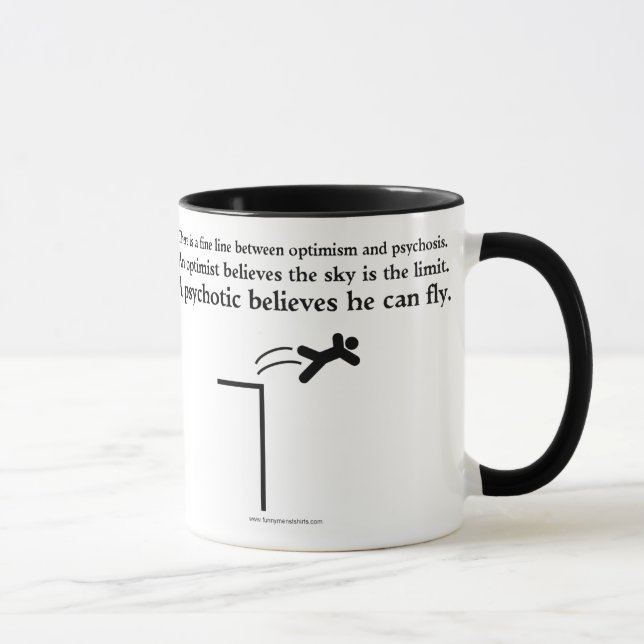 Optimism and Psychosis Mug (Right)