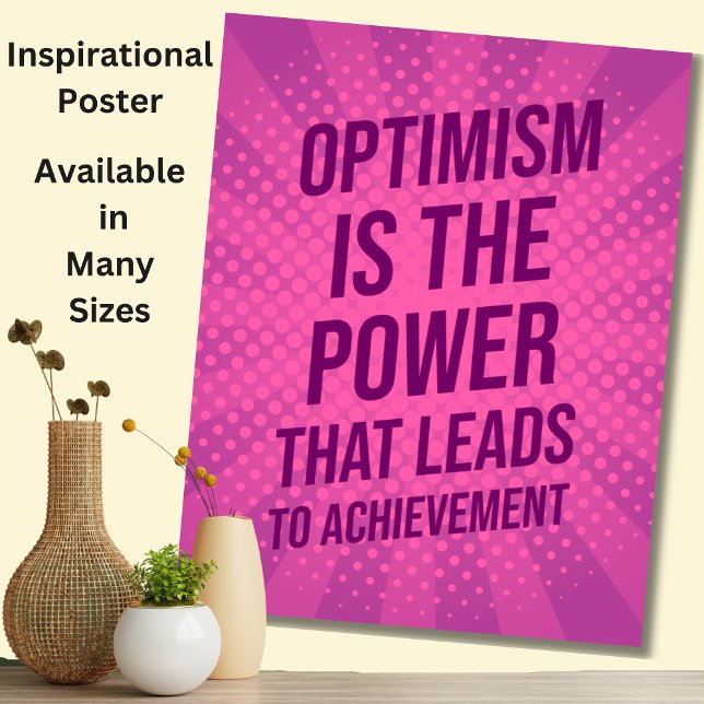 Optimism is the Power - Motivational Inspirational Poster (Creator Uploaded)