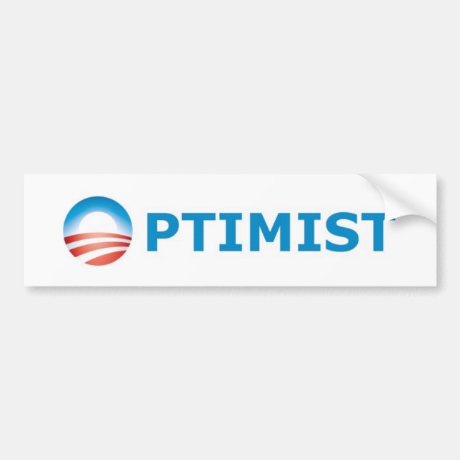 Optimist Bumper Sticker (Front)