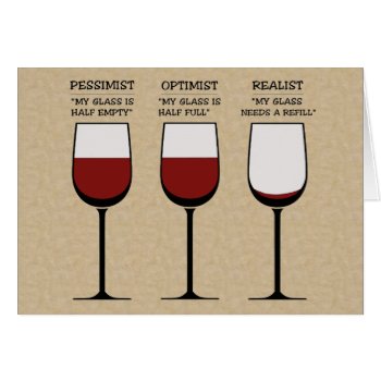 Optimist Pessimist And Realist Surprise by FalconsEye at Zazzle