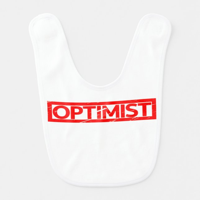 Optimist Stamp Baby Bib (Front)