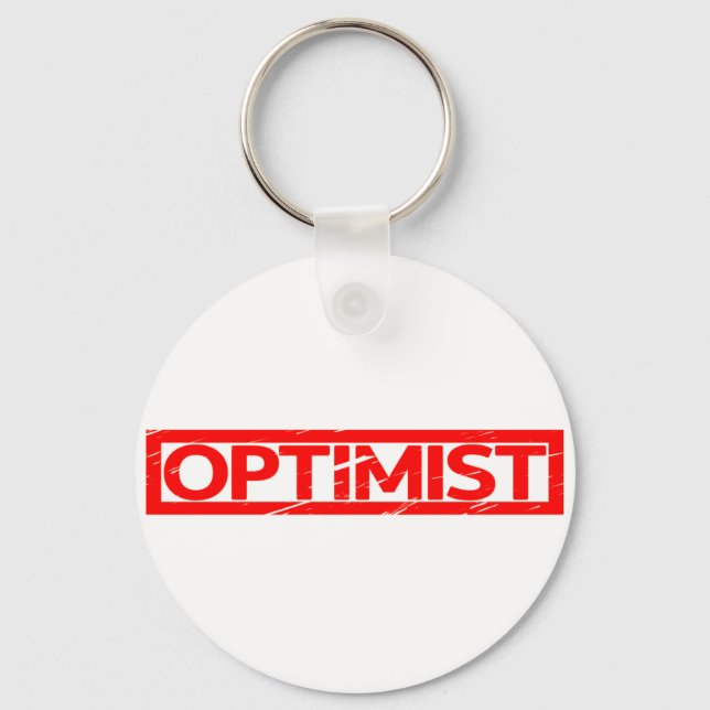 Optimist Stamp Keychain (Front)
