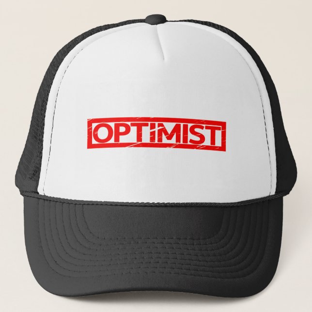 Optimist Stamp Trucker Hat (Front)