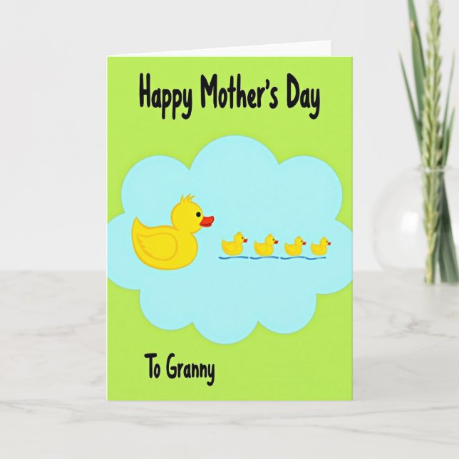 Optimistic Avian Mothers Day Card (Front)