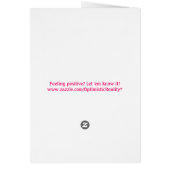 Optimistic...even in the faceof reality Card (Back)