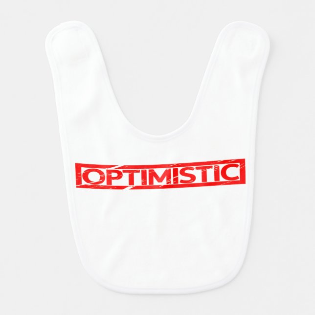 Optimistic Stamp Baby Bib (Front)