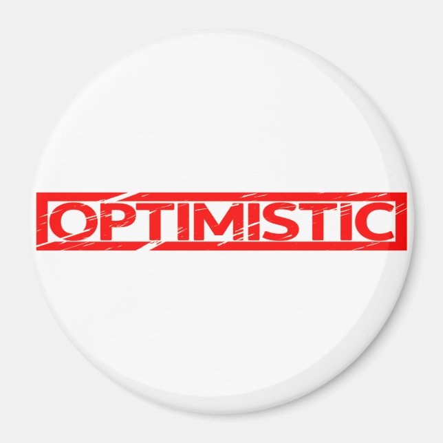Optimistic Stamp Magnet (Front)