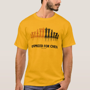 Optimized For Chess Reflective Chess Set T-Shirt