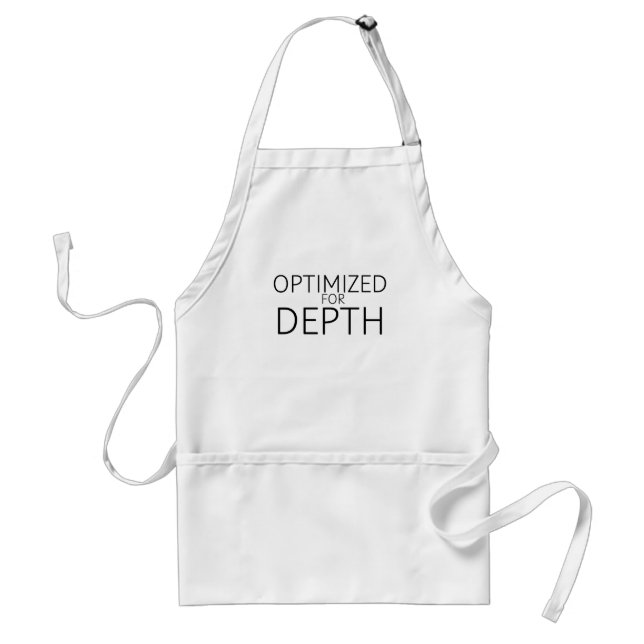 Optimized For Depth Minimalist Industrial Adult Apron (Front)