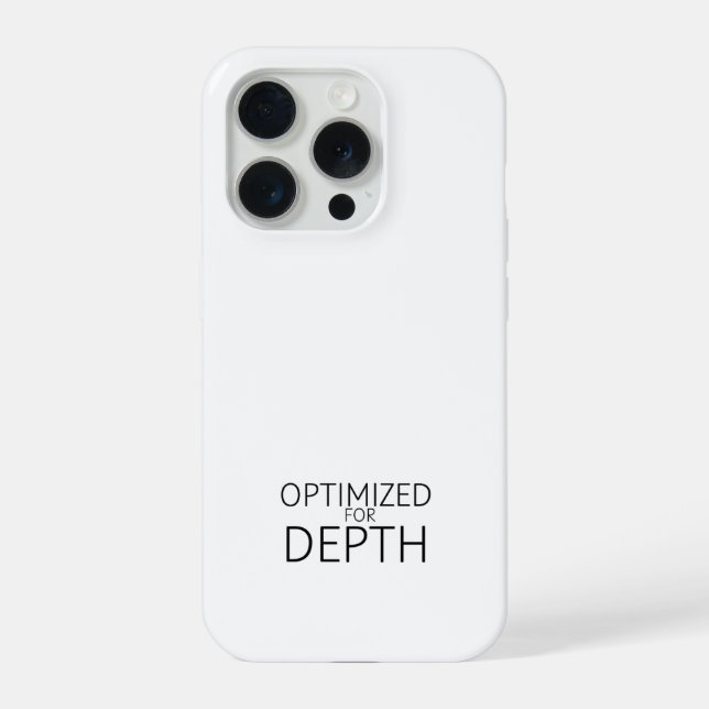 Optimized For Depth Minimalist  Iphone Case (Back)