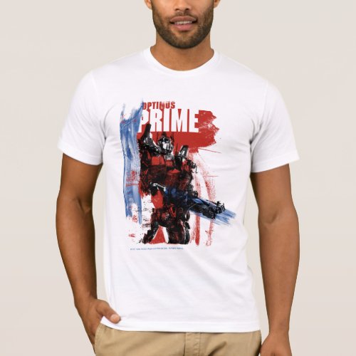 Optimus Prime Brush Strokes T_Shirt