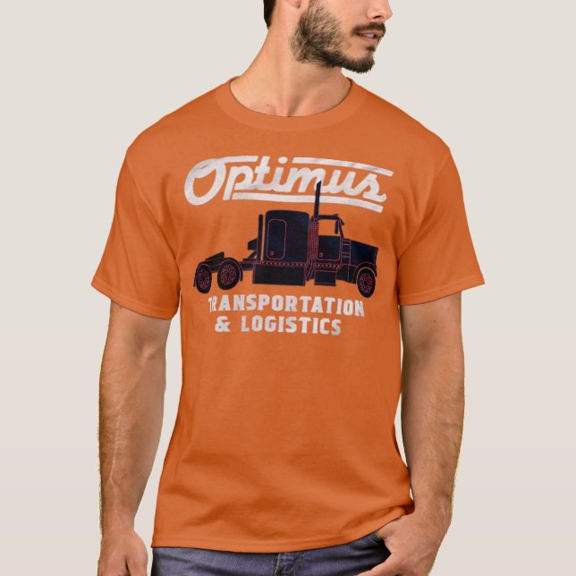 Optimus Transportation Funny T-Shirt (Front)