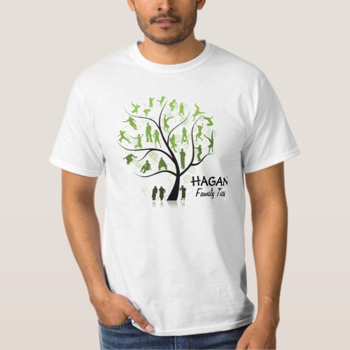 OPTION 1 Front  Back Hagan 3 Generations Tree T_Shirt