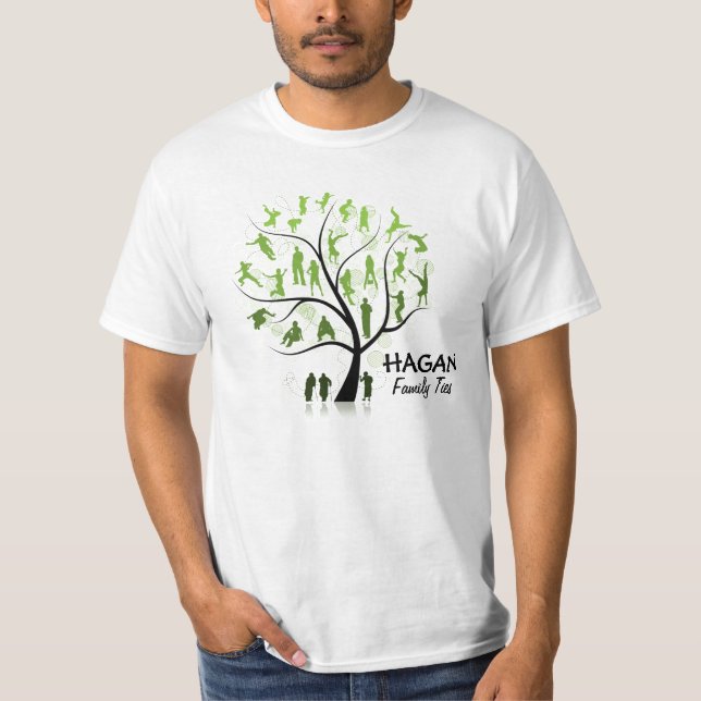 OPTION 1 (Front & Back) Hagan 3 Generations Tree T-Shirt (Front)