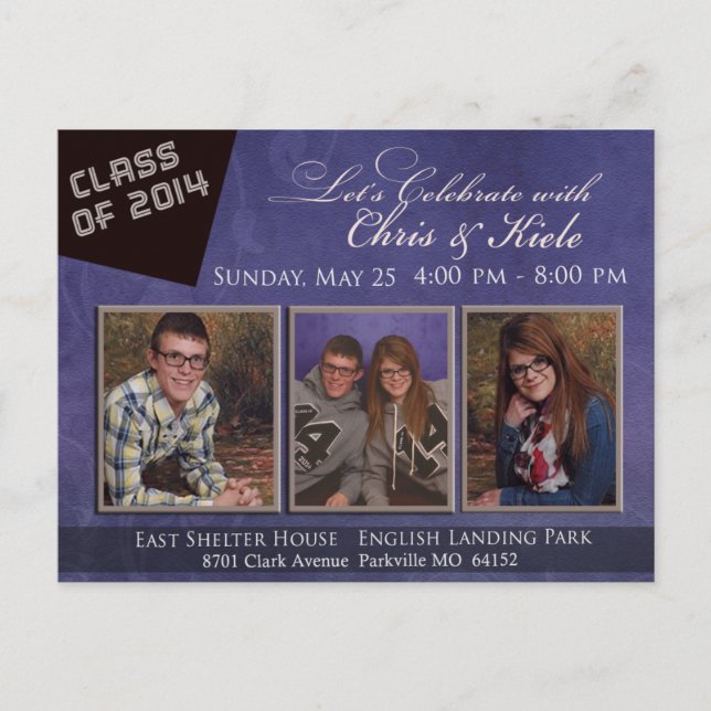 option 34 invitation postcard (Front)