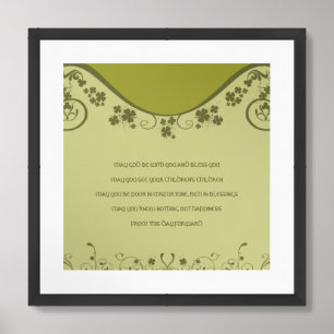 Optional Frame AN OLD IRISH WEDDING Blessing  Framed Art