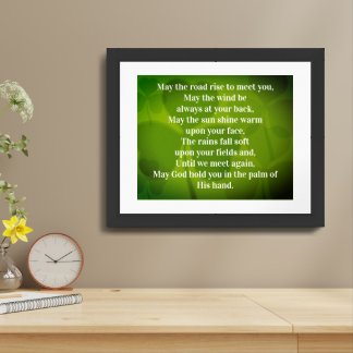 Optional Frame May The Road Rise To Meet Yo Framed Art