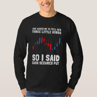 Options Trading Cash Secured Puts Future Forex Opt T-Shirt