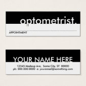 optometrist appointment card (Front & Back)