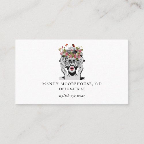 Optometrist Business  Appointment Reminder Business Card