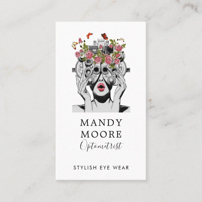 Optometrist Business & Appointment Reminder Card (Front)