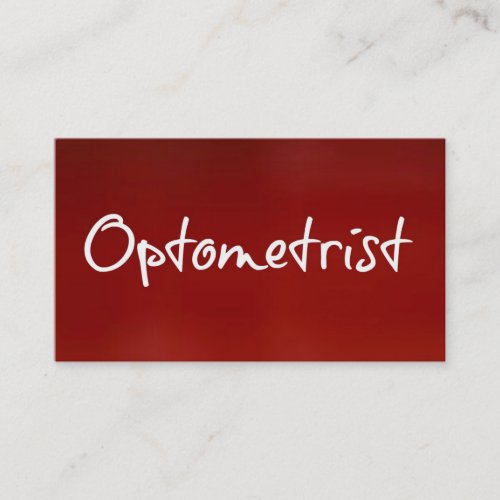 Optometrist Business Card