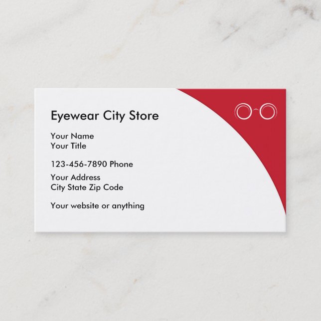 Optometrist Business Cards (Front)