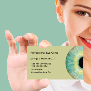 Optometrist Business Cards by Luckyturtle at Zazzle