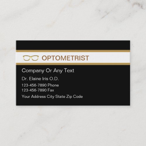 Optometrist Business Cards