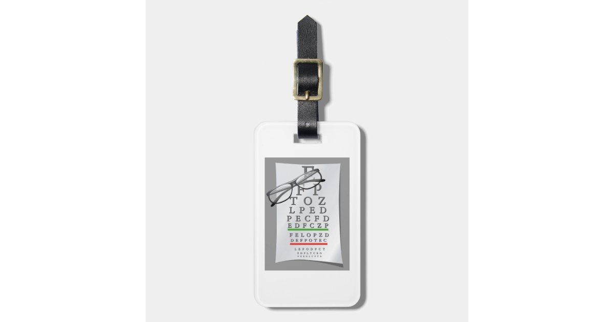 Optometrist Chart Luggage Tags | Zazzle