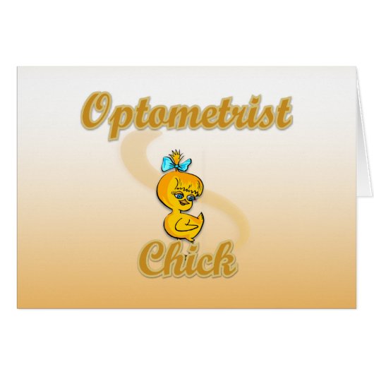 Optometrist Chick Cards (Front Horizontal)