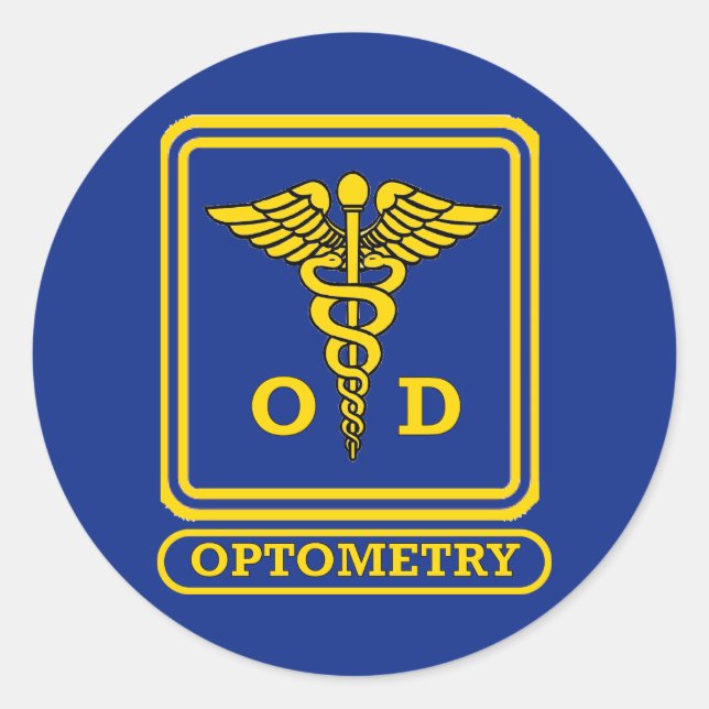 Optometrist Classic Round Sticker (Front)