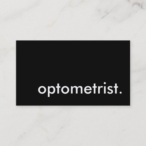 Customizable optometrist. (color customizable) business card templates