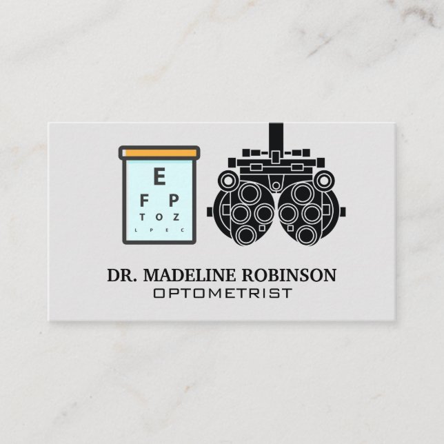 Optometrist | Equipment | Eye Chart Appointment Card (Front)