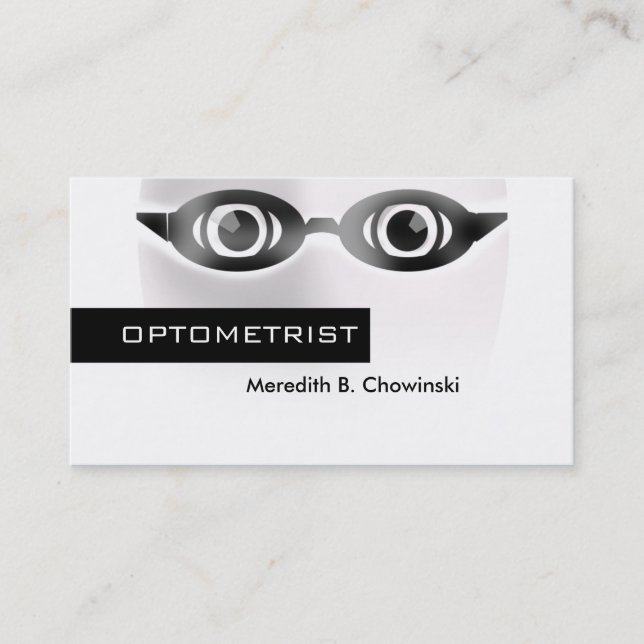 Optometrist Eye Care Specialist Business Card (Front)