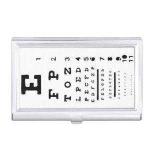 Optometrist Eye Chart Business Card Holder