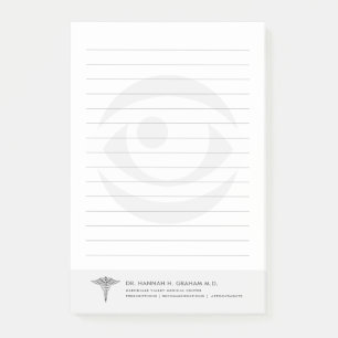 Optometrist Eye Doctor Customizable Lined Post-it Notes